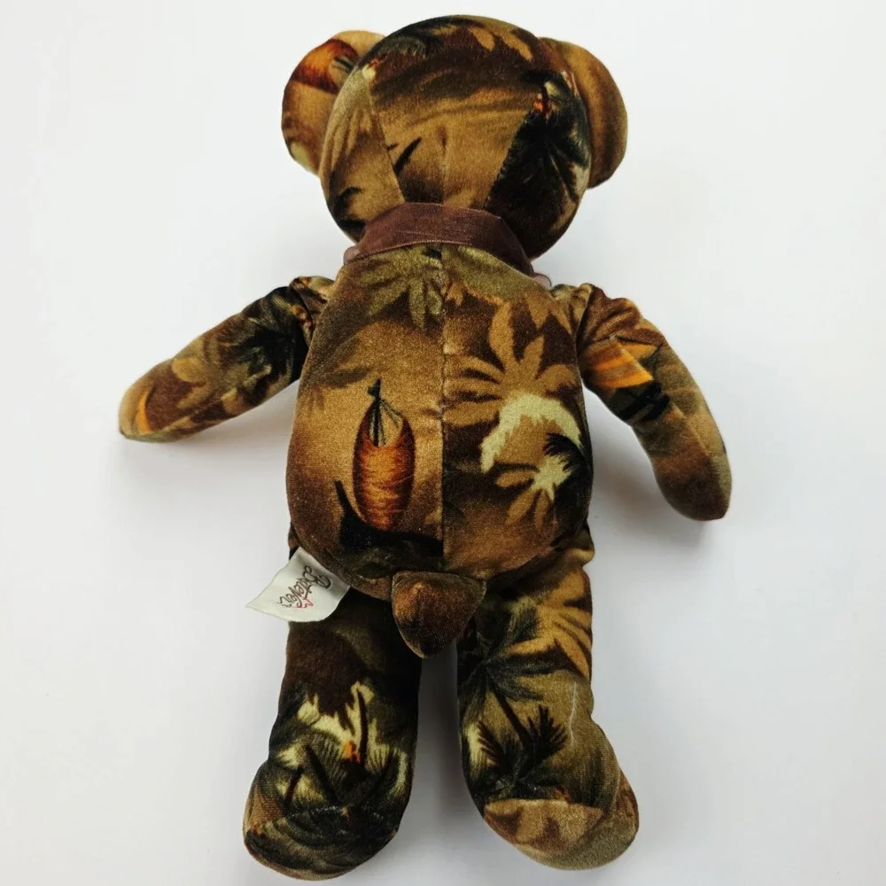 Bestever Tropical Print Teddy Bear Velvet Stuffed Plush 12